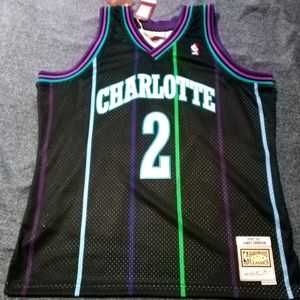 Larry Johnson Charlotte Hornets Throwback Jersey